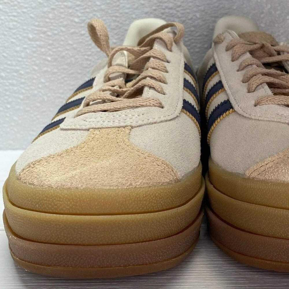 adidas Beige and Navy Women's Sneakers